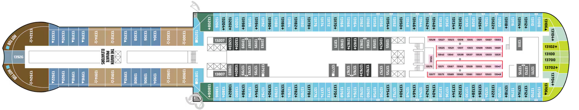 Deck 13 plan